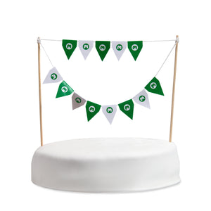 Bunting cake topper