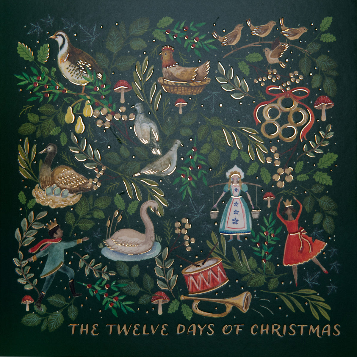 Brainbox Weihnachtsgrußkarte „Twelfth Day Of Christmas“ – Frech, Nachhaltig & In UK Hergestellt