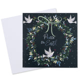 Dove Wreath Christmas Card - 10 Pack