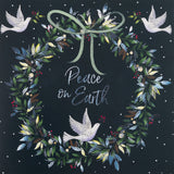 Dove Wreath Christmas Card - 10 Pack