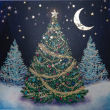 Northern Lights Christmas Tree Christmas Card - 10 Pack