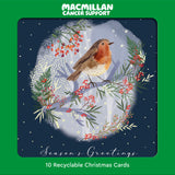 Forest Robin Christmas Card - 10 Pack