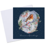 Forest Robin Christmas Card - 10 Pack
