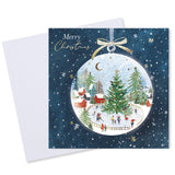 Christmas Scene Bauble Christmas Card - 10 Pack