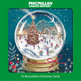 Christmas Scene Snowglobe Christmas Card - 10 Pack