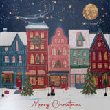 Festive Village Christmas Card - 10 Pack
