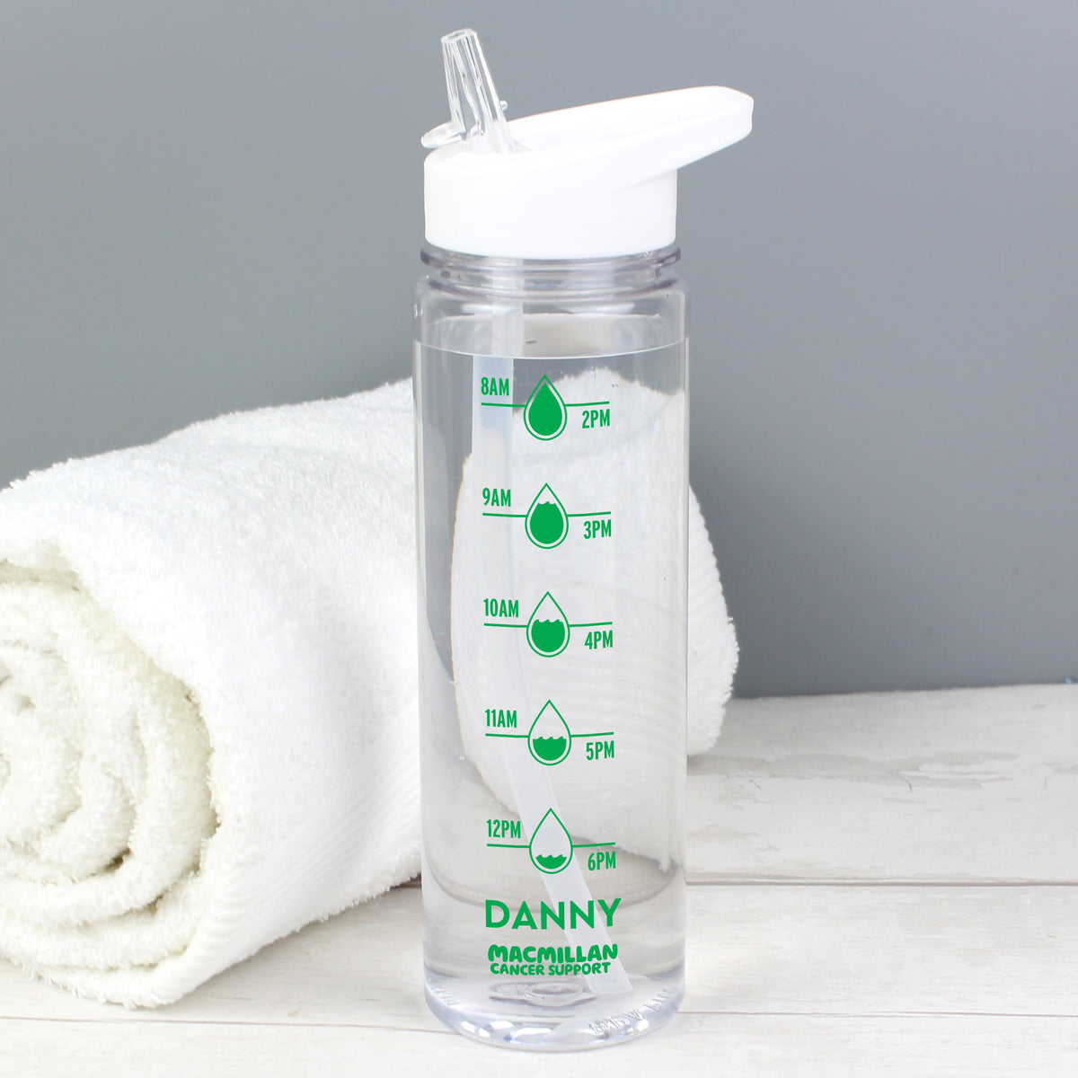 Personalised Macmillan Hydration Tracker Water Bottle – Macmillan