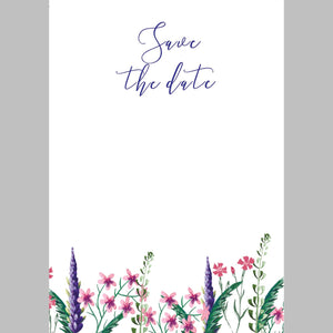 Wild Flower Save the Date
