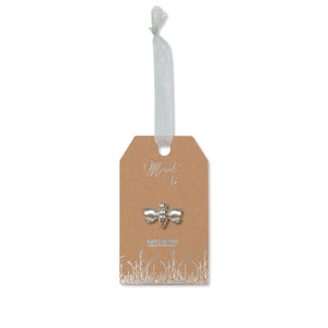 Silver Bee Pin Badge Wedding Favour (Pack of 10)