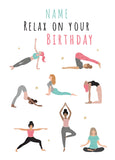 Yoga Moves Personalised Card