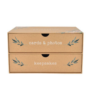 Botanical wedding keepsake box