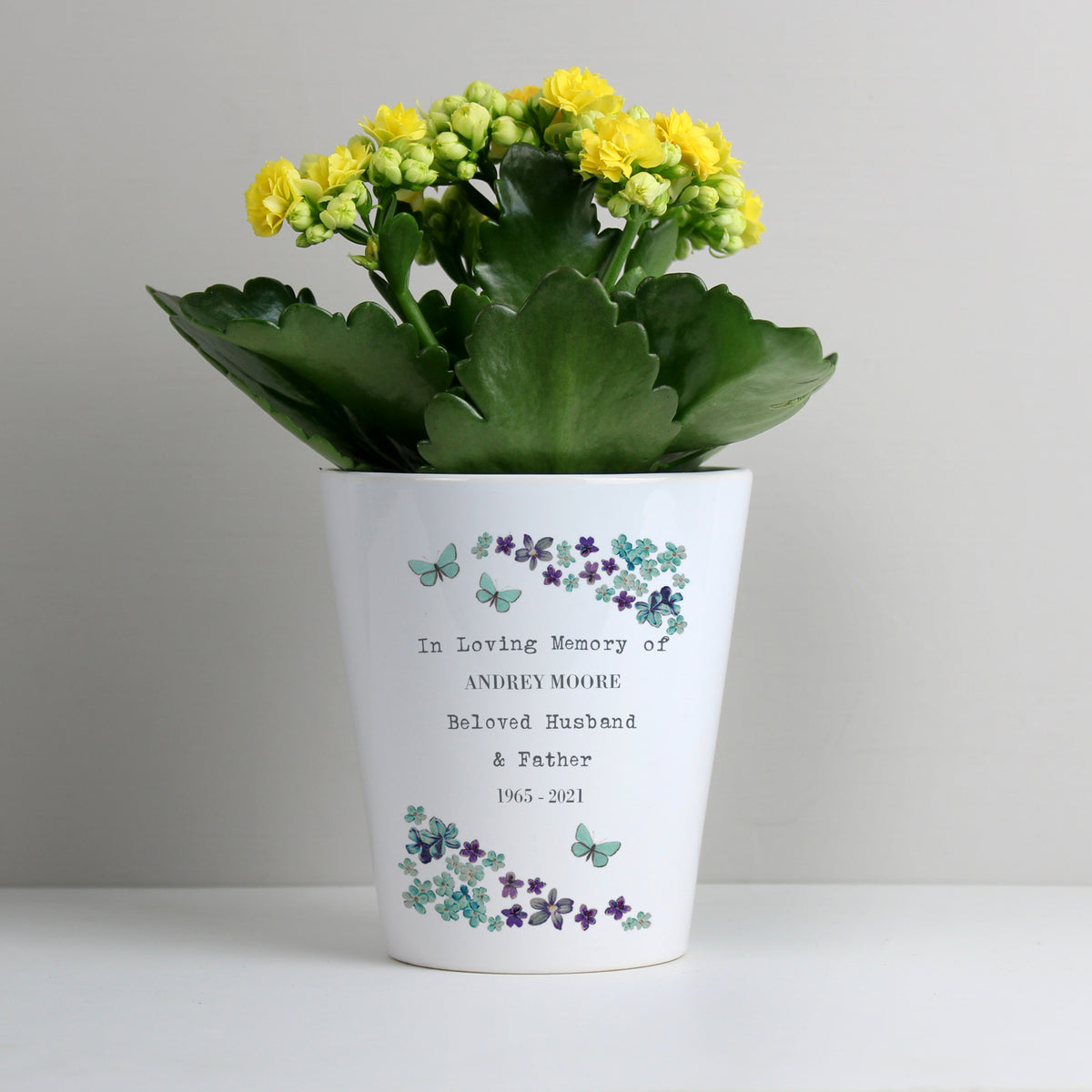 forget me not plant pot Personalised Forget Me Not Flower Pot – Macmillan Cancer Support Shop