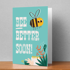 Bee Better Soon Personalised Card