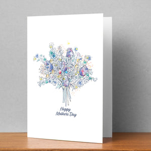 Happy Mother's Day Flowers Personalised Card
