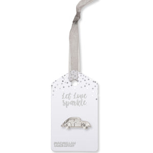 Silver Car Wedding Favour (Pack of 10)
