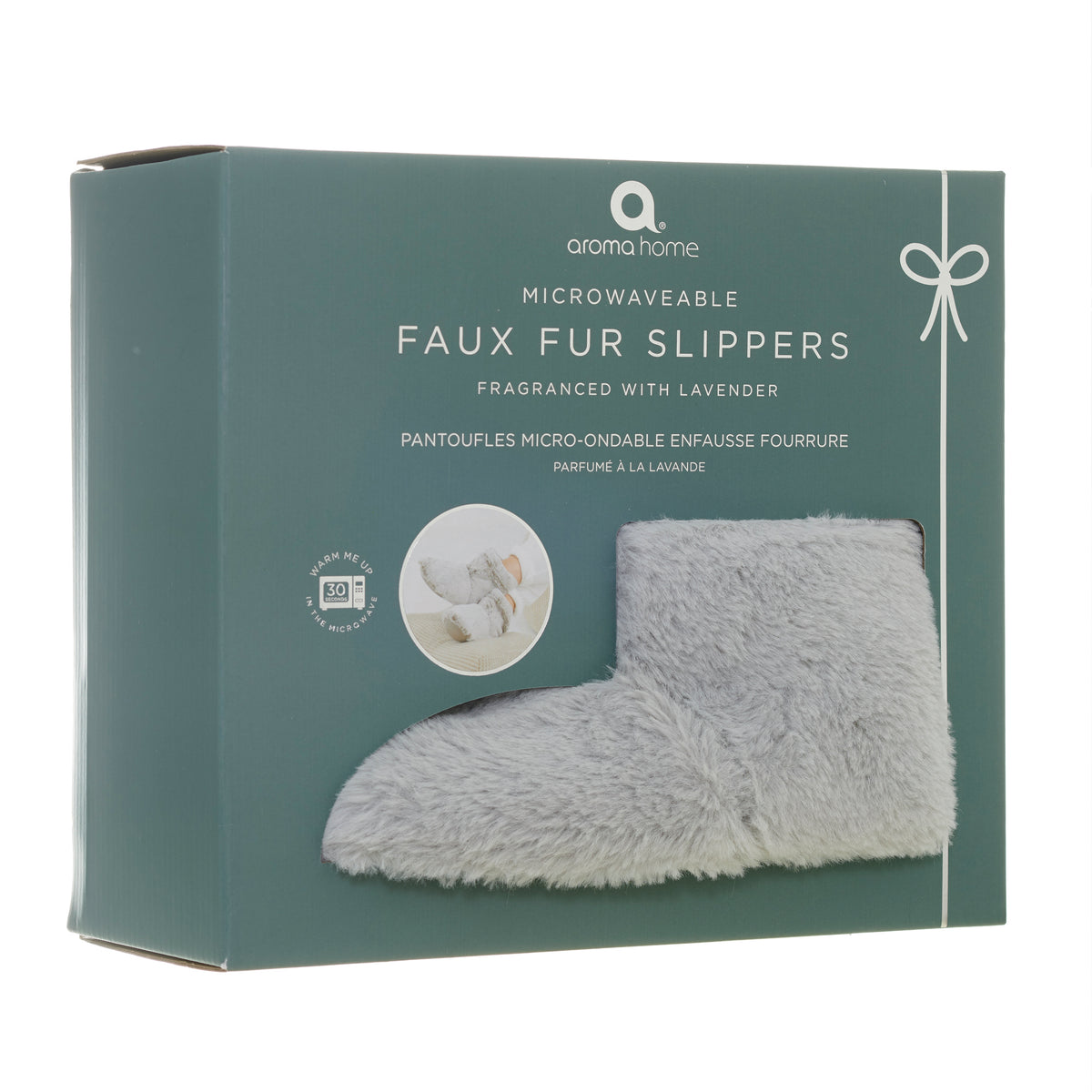 Grey Faux Fur Slipper Boots Macmillan Cancer Support Shop