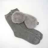 Eye mask and socks Gift Set - Grey