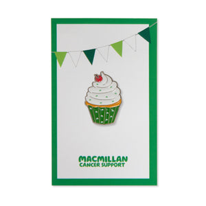 Coffee Morning Cupcake Pin Badge