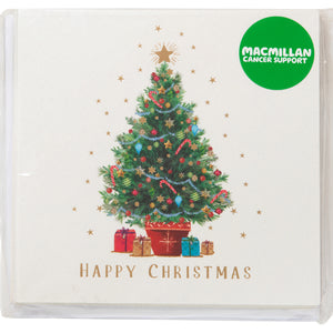 Gold Tree Christmas Card - 10 Pack