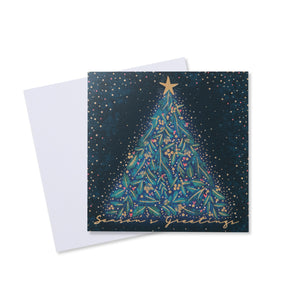 Seasons Greetings Christmas Tree Card - 10 Pack