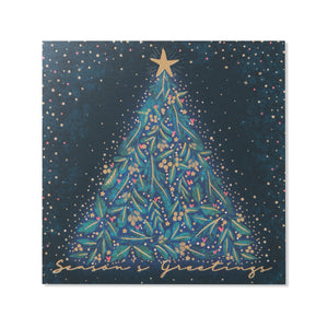 Seasons Greetings Christmas Tree Card - 10 Pack