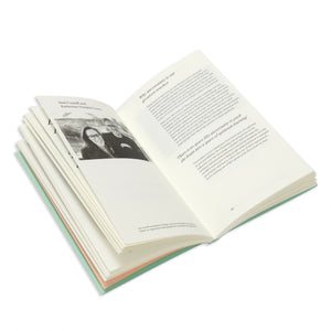 Open paperback edition of Every Day is a Gift book, with text and a photo on a white background