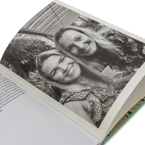 Open "Every Day is a Gift" special edition book, with photo, shown on a white background.