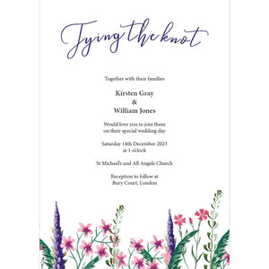 Wild Flower Invitation DO NOT ORDER