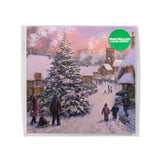 Snowy Village Scene Christmas Card - 10 Pack