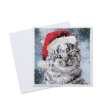 Festive Cat Christmas Card - 10 Pack