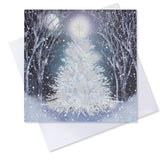 Silver Tree Charity Christmas Card - 10 Pack