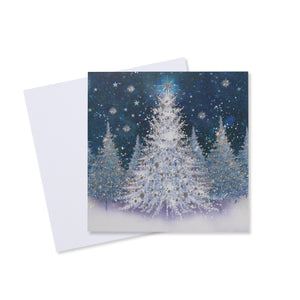 Silver Forest Christmas Card - 10 Pack