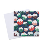 Christmas Puddings Card - 10 Pack