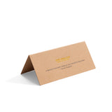 Donation place name cards - kraft (Pack of 10)