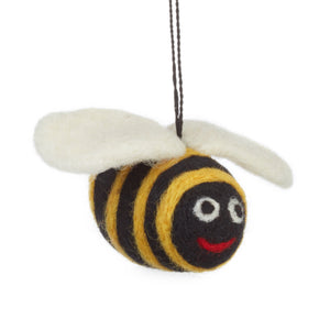 Bee felt decoration