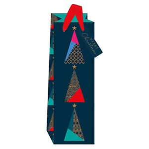 Geo Tree Bottle Gift Bag