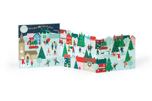 Christmas Village Single Christmas Card