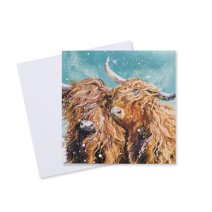 Highland Cows Christmas Card - 10 Pack