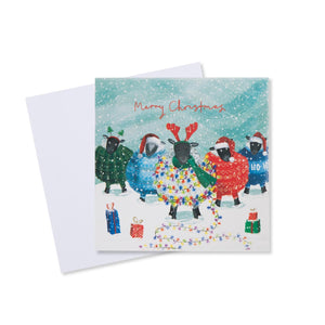 Festive Sheep Christmas Card - 10 Pack