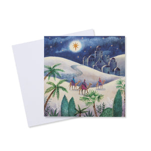 Three Kings to Bethlehem Christmas Card - 10 Pack