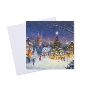 Snowy Village Christmas Card - 10 Pack