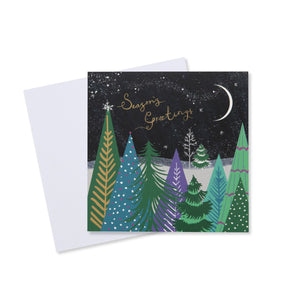 Modern Forest Christmas Card - 10 Pack