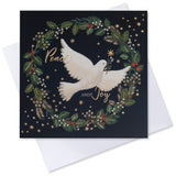 Dove Wreath Charity Christmas Card - 10 Pack