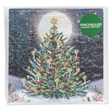 Moonlit Tree with Candles Charity Christmas Card - 10 Pack