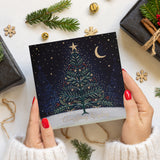 Tree with Star Charity Christmas Card - 10 Pack