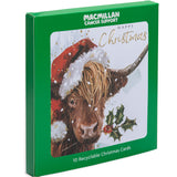 Highland Cow Charity Christmas Card - 10 Pack
