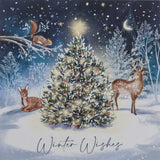 Animals and Tree Charity Christmas Card - 10 Pack