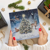 Animals and Tree Charity Christmas Card - 10 Pack