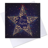 Ornate Star Charity Christmas Card - 10 Pack