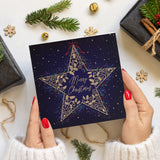 Ornate Star Charity Christmas Card - 10 Pack